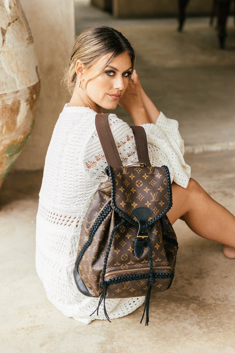 Backpack - Fringeless – Vintage Boho Bags display picture 2