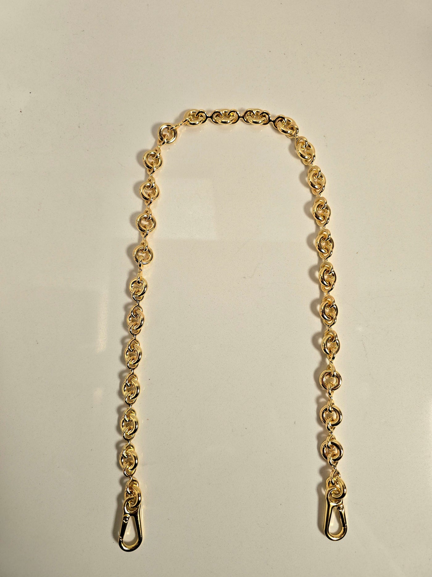 Round Chunky Gold Chain Strap