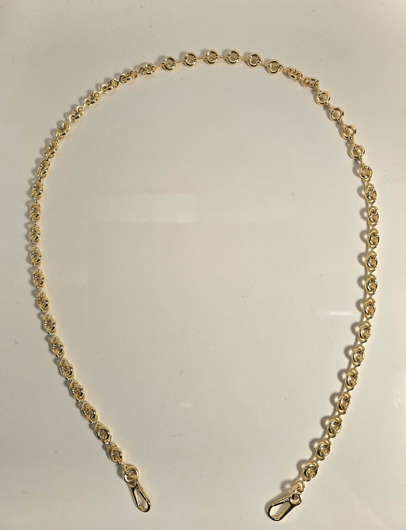 Round Chunky Gold Chain Strap