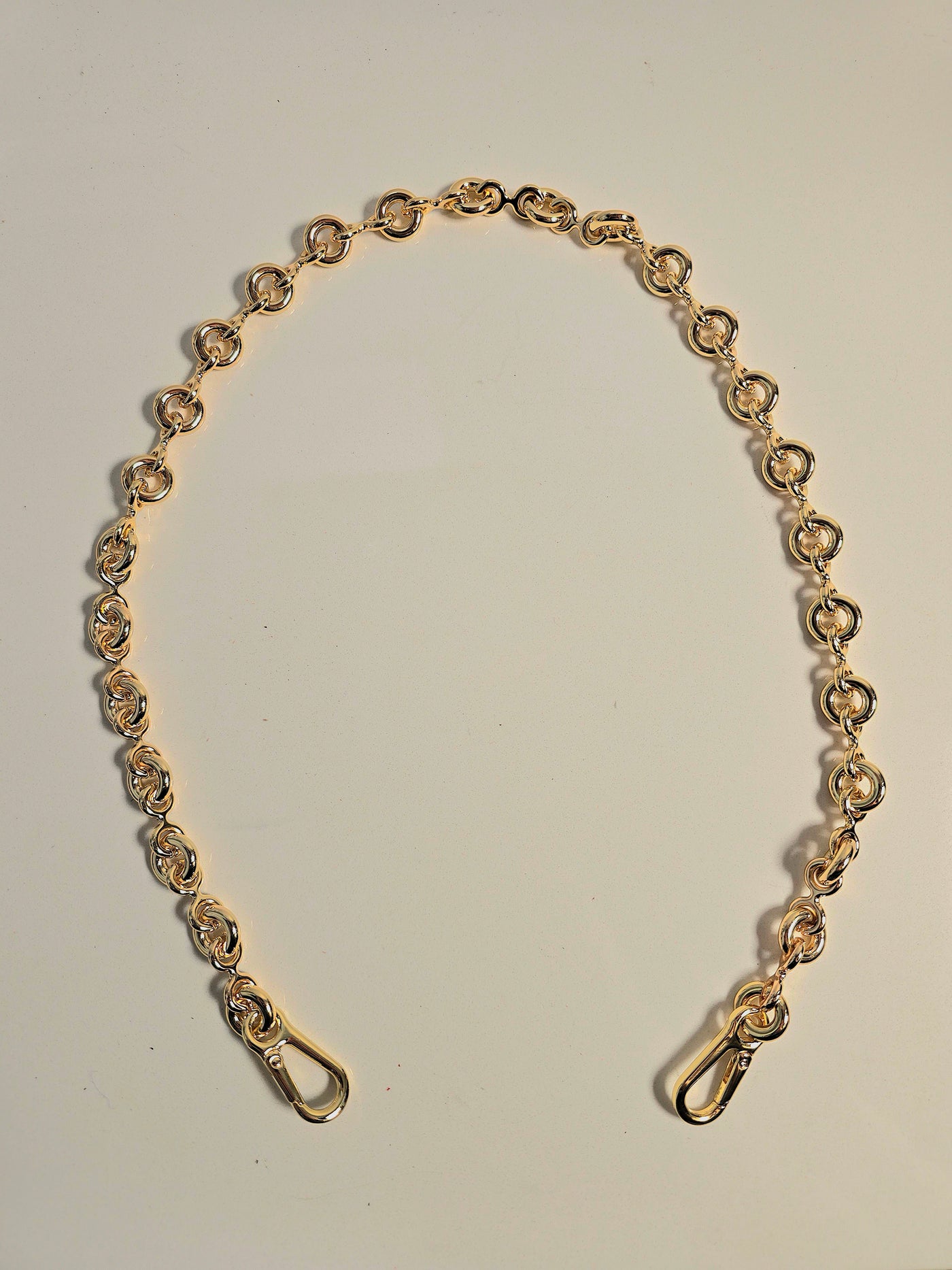 Round Chunky Gold Chain Strap