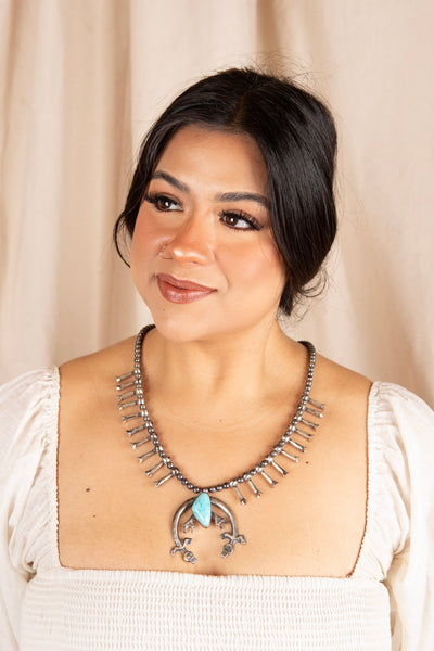 Sterling Silver Night Bloom Naja Necklace