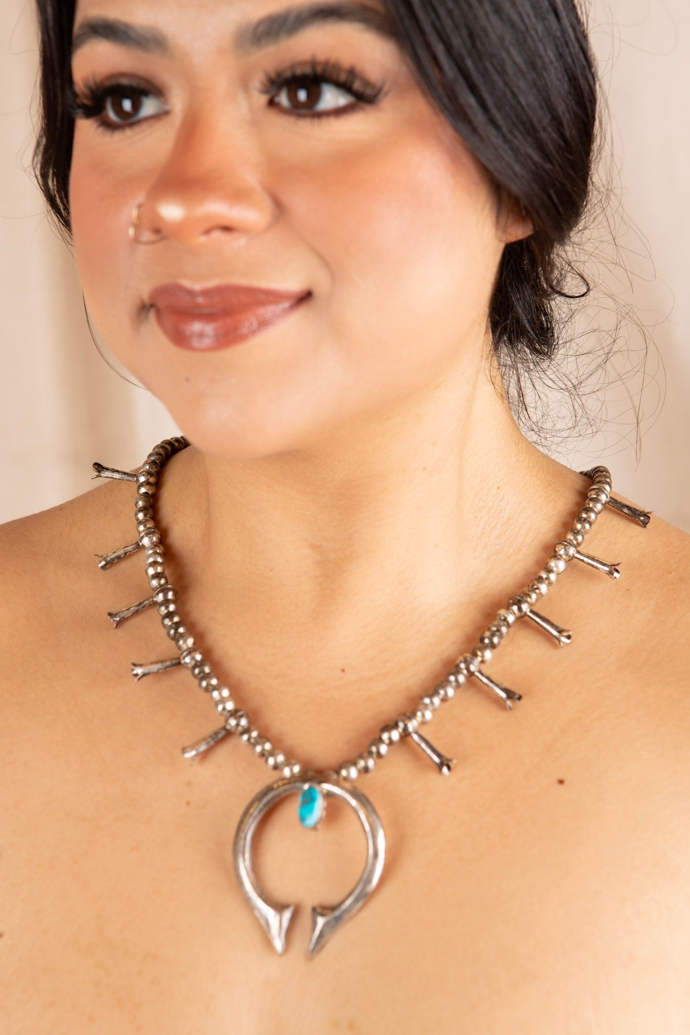 Kingman Turquoise Naja Dream Necklace