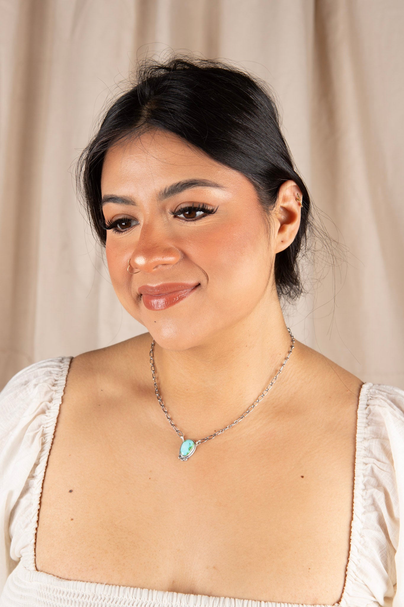 Navajo Mesa Sky Sterling Silver Necklace