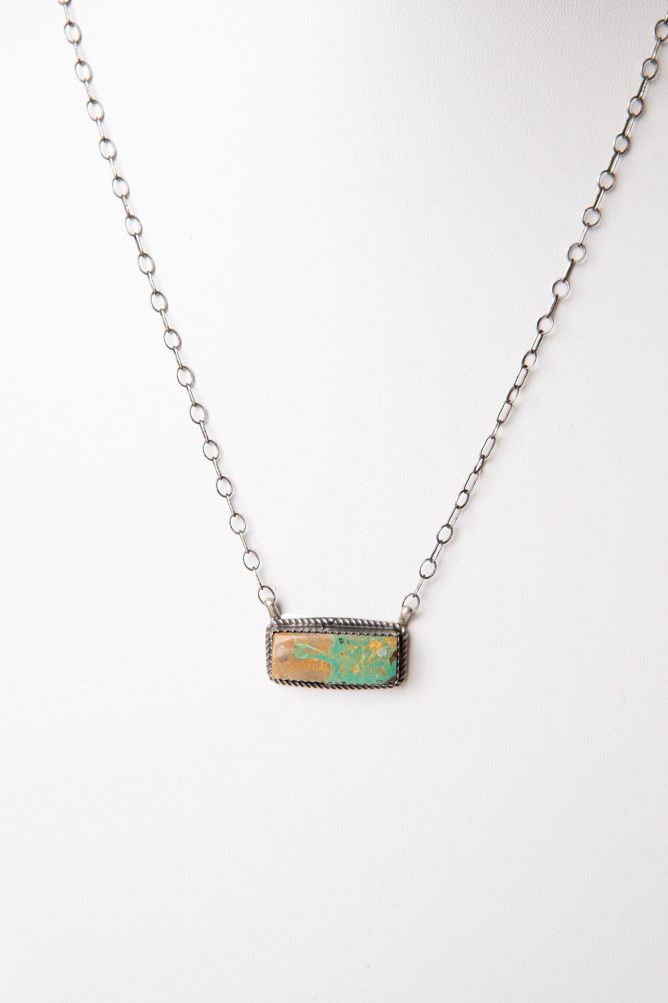 Sterling Silver Golden Vein Necklace