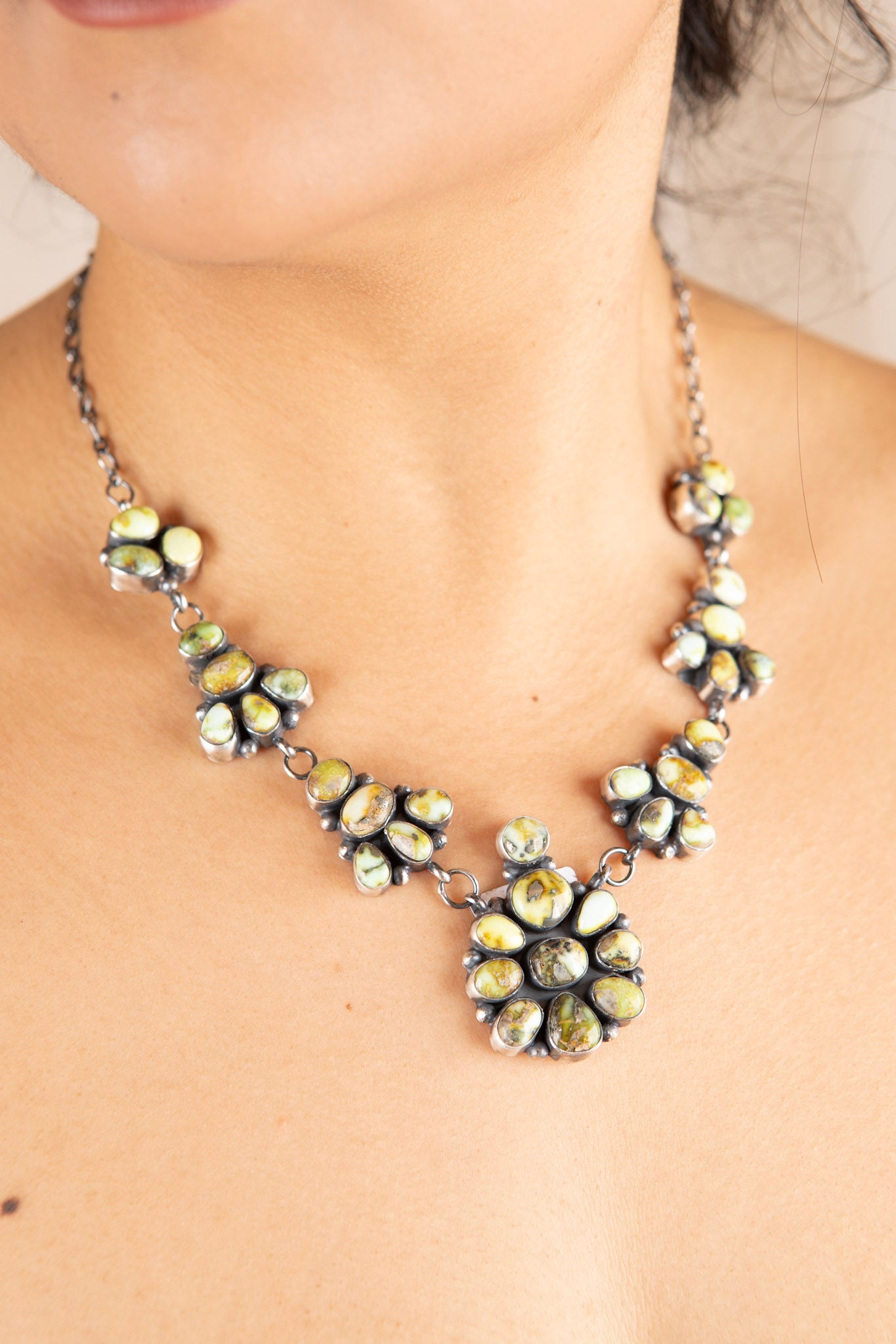 Sterling Silver Desert Bloom Palomino Necklace