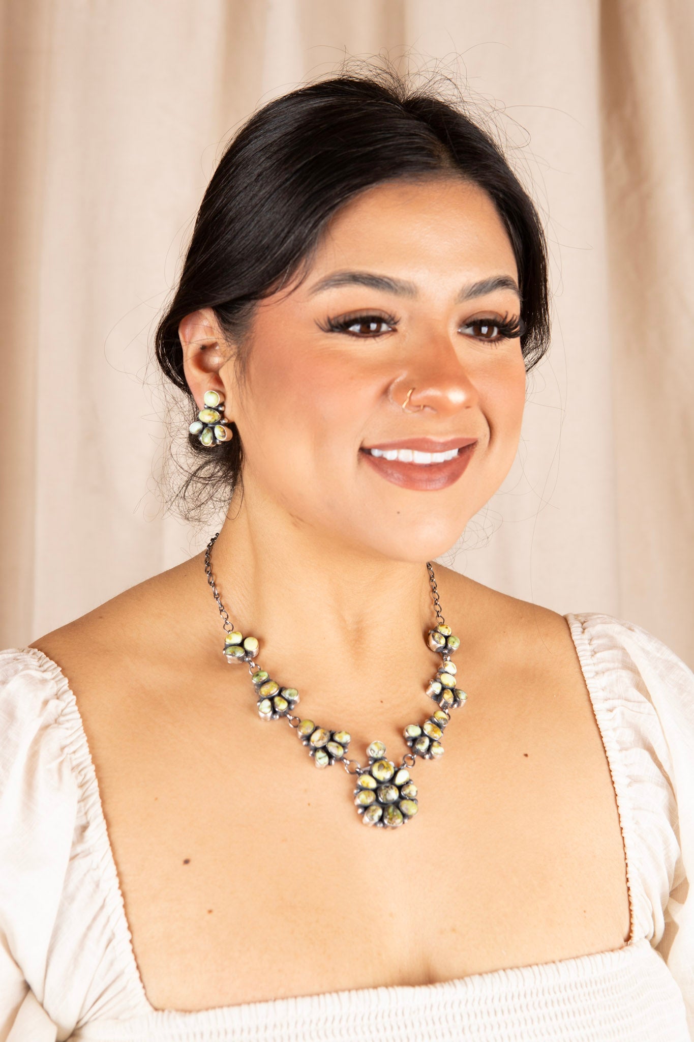 Sterling Silver Desert Bloom Palomino Necklace