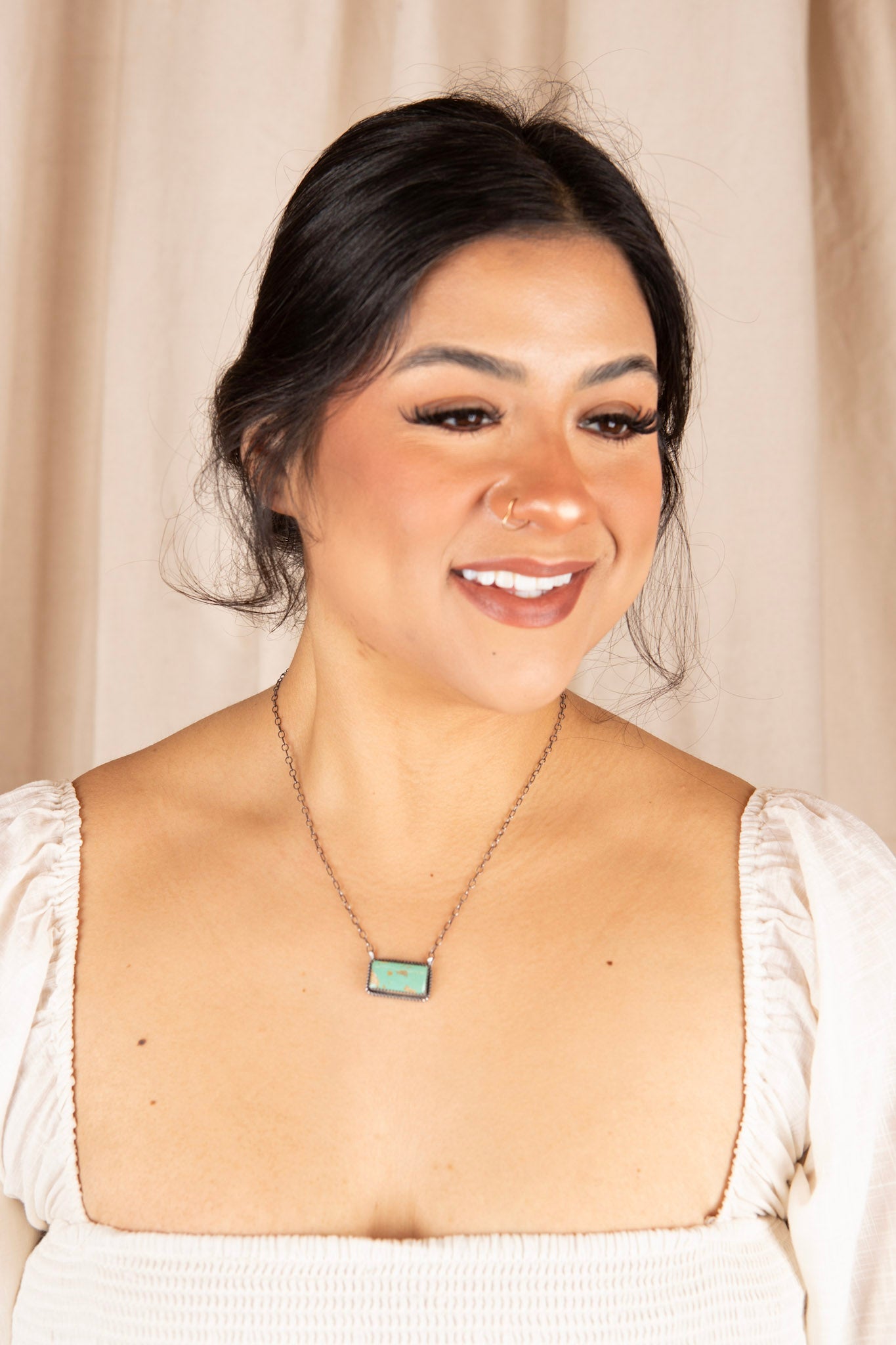 Sterling Silver Golden Vein Necklace