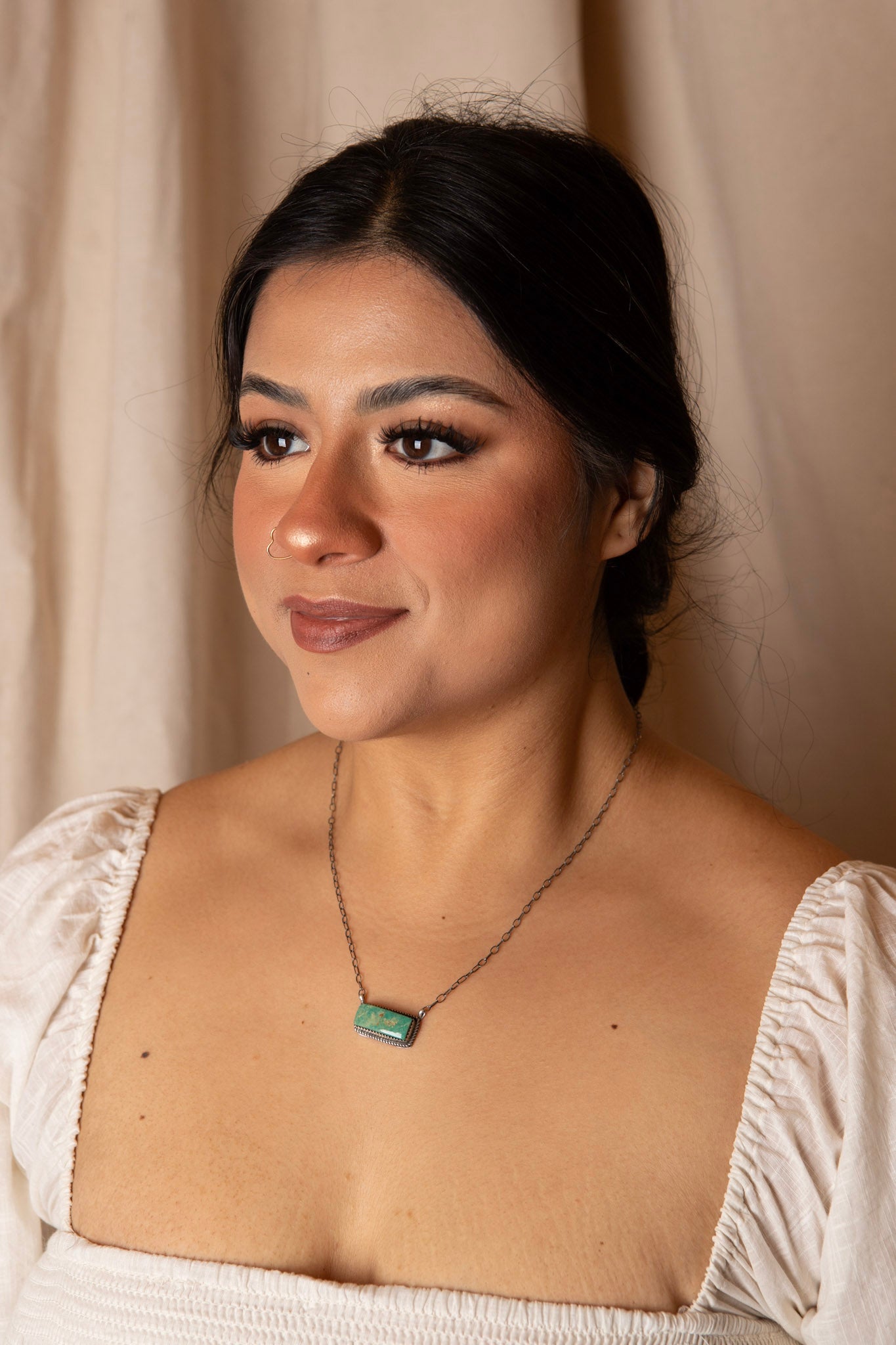 Sterling Silver Golden Vein Necklace