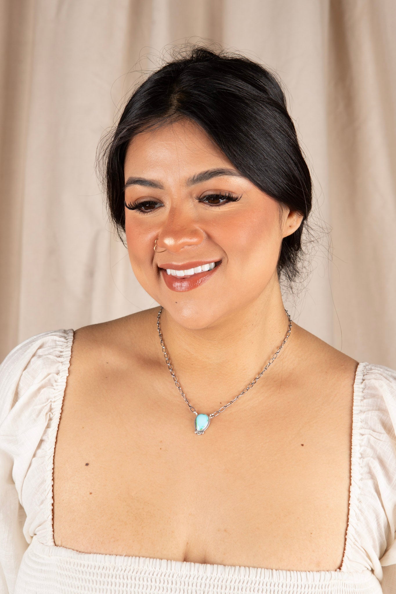 Navajo Mesa Sky Sterling Silver Necklace