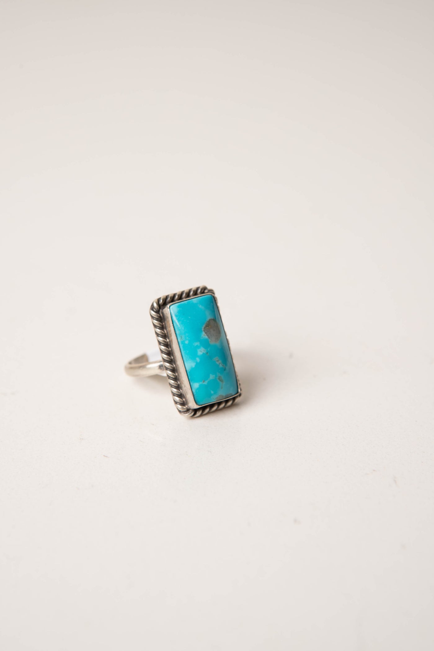 Sterling Silver Turquoise Adjustable Ring