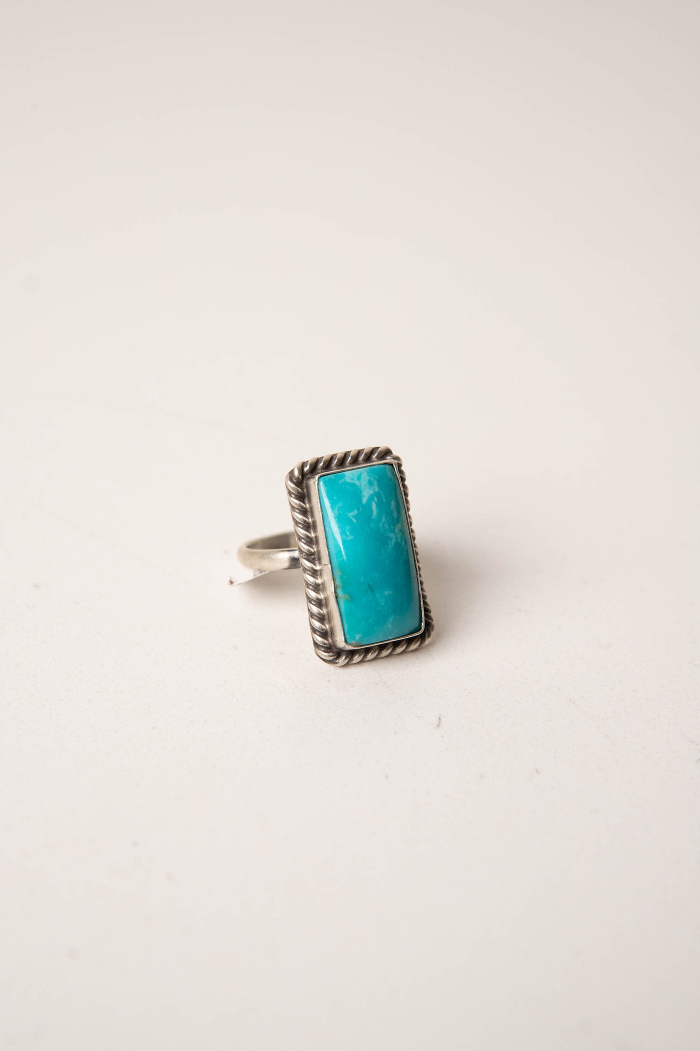 Sterling Silver Turquoise Adjustable Ring