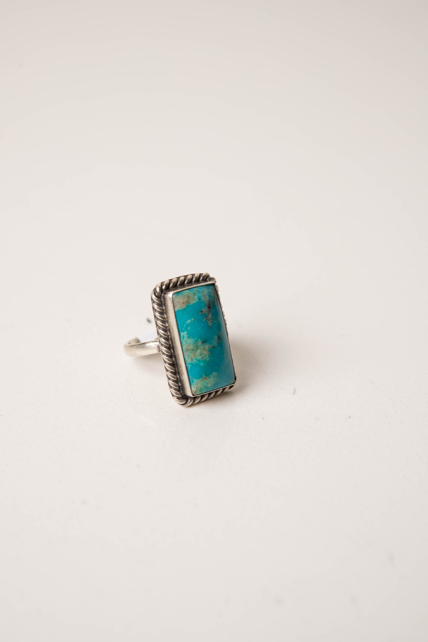 Sterling Silver Turquoise Adjustable Ring