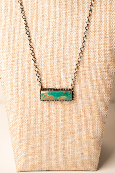 Sterling Silver Kingman Turquoise Desert Necklace