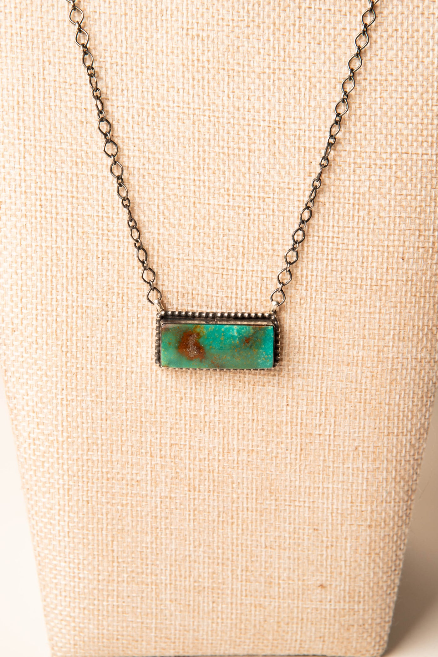 Sterling Silver Kingman Turquoise Desert Necklace