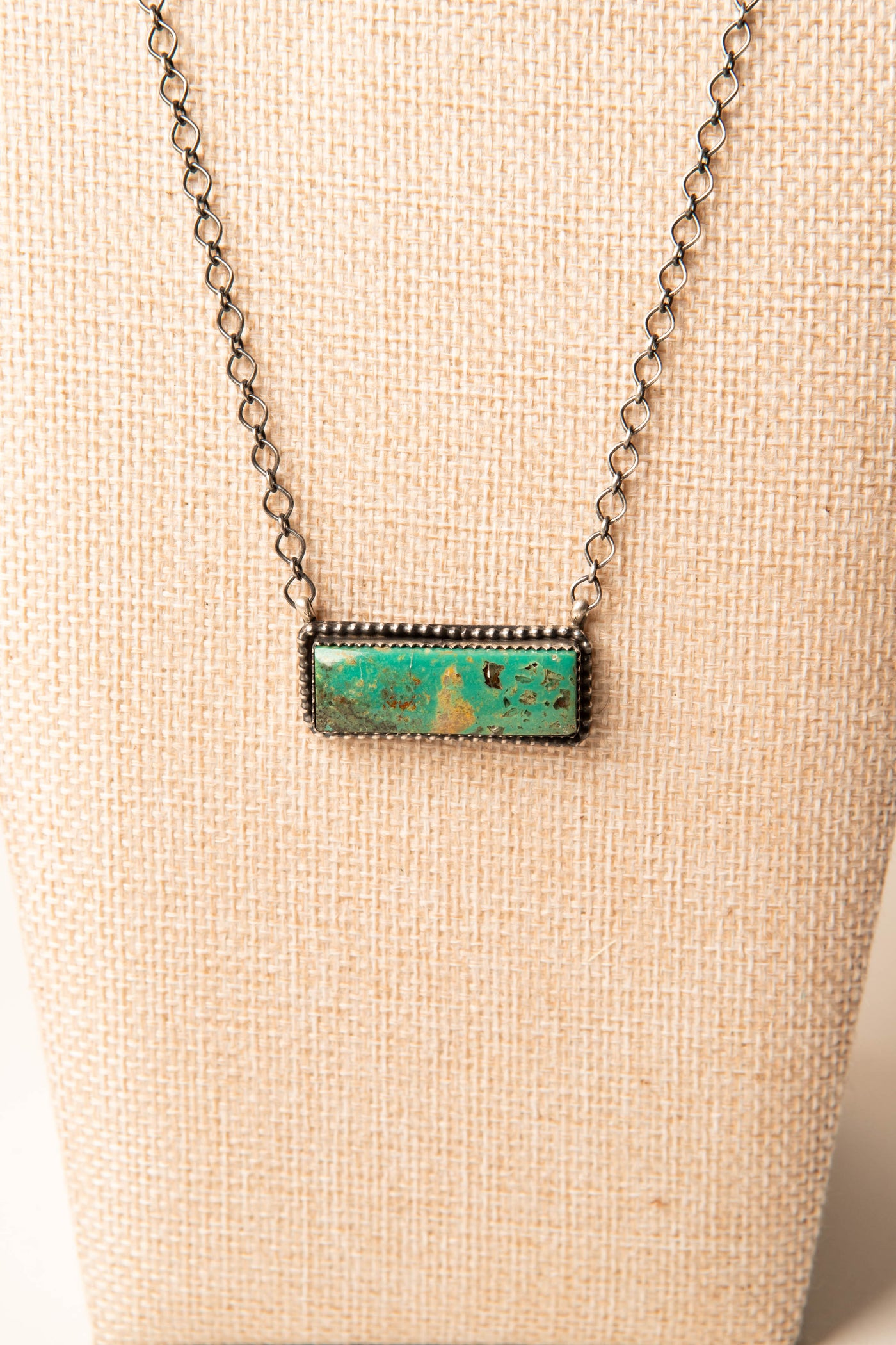 Sterling Silver Kingman Turquoise Desert Necklace