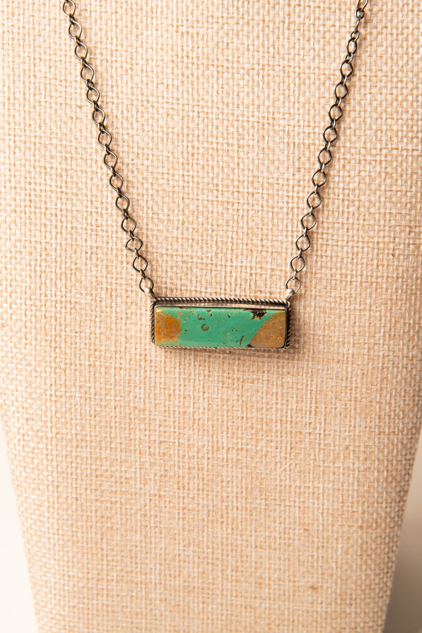 Sterling Silver Kingman Turquoise Desert Necklace