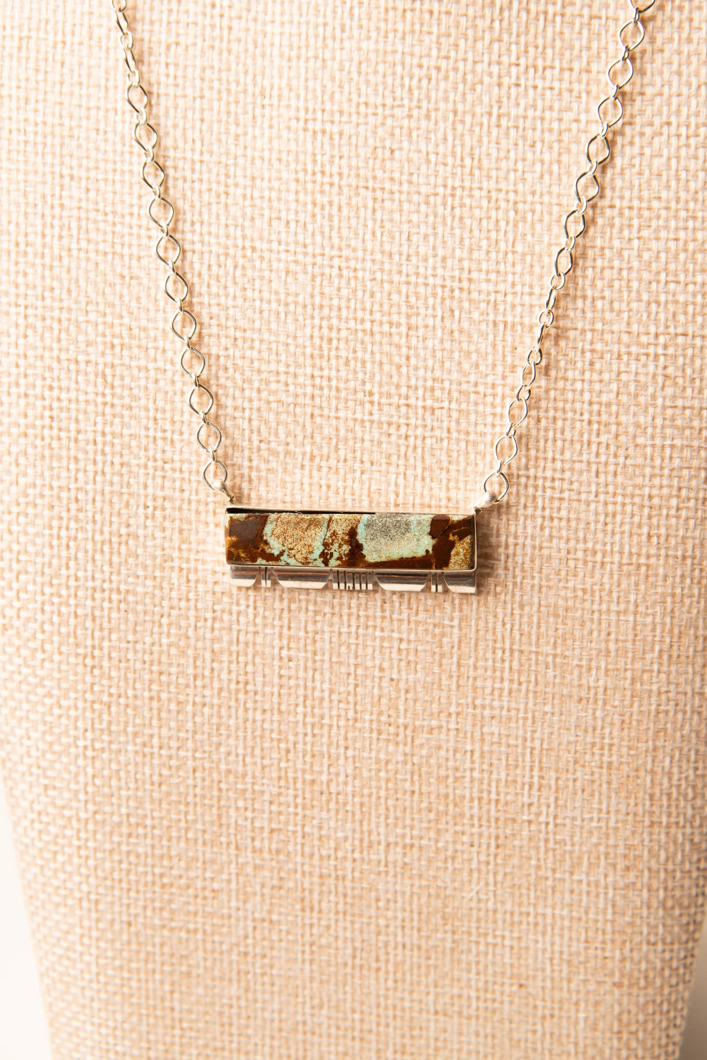 Sterling Silver Kingman Turquoise Drift Necklace