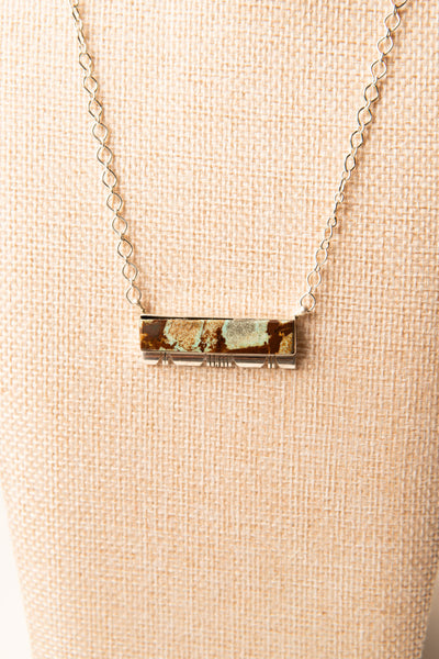 Sterling Silver Kingman Turquoise Drift Necklace