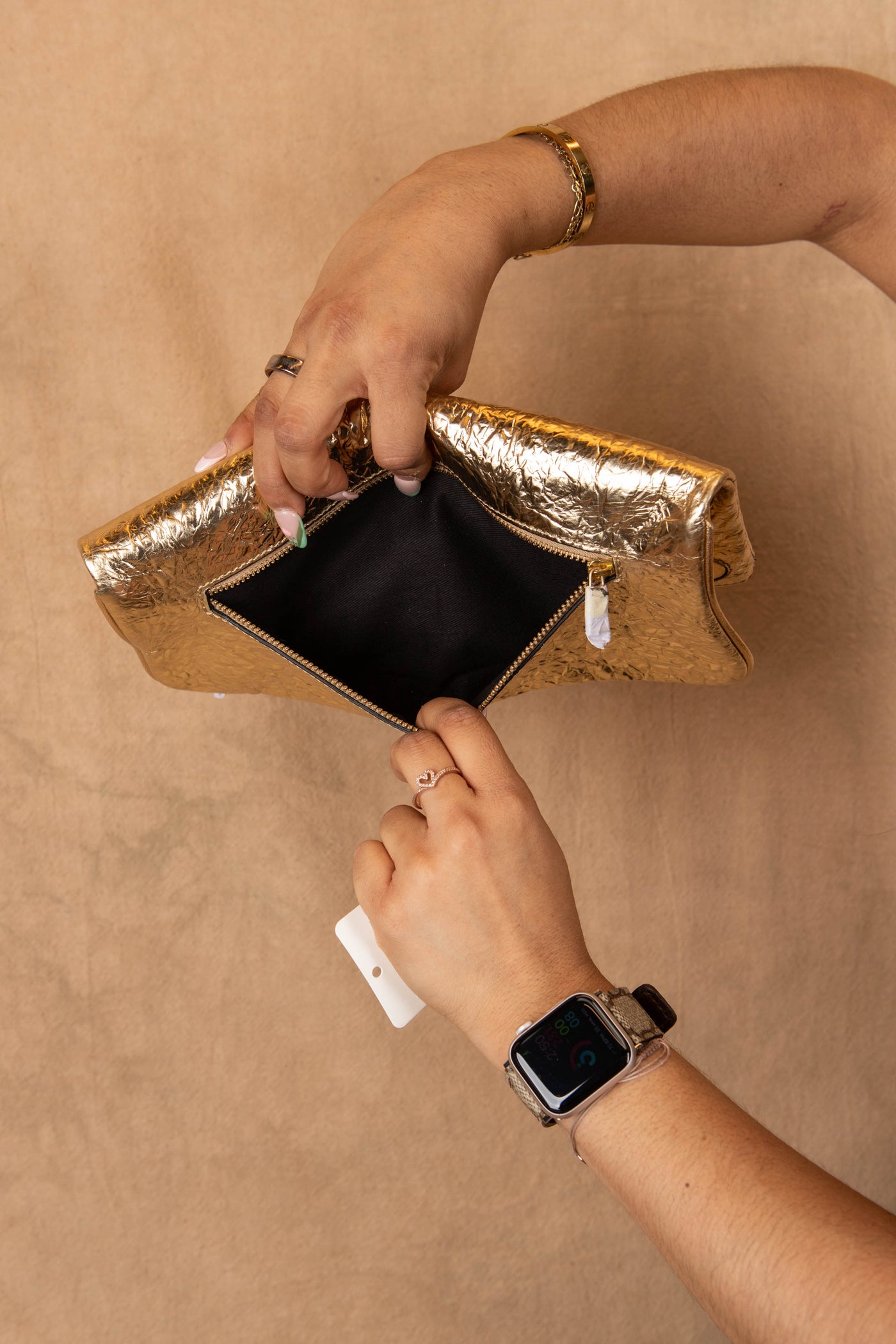 Zadig & Voltaire Gold Clutch