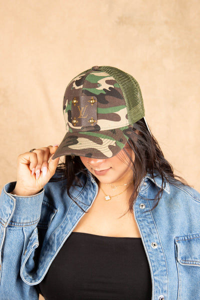 LV Camo Vintage Trucker Hats