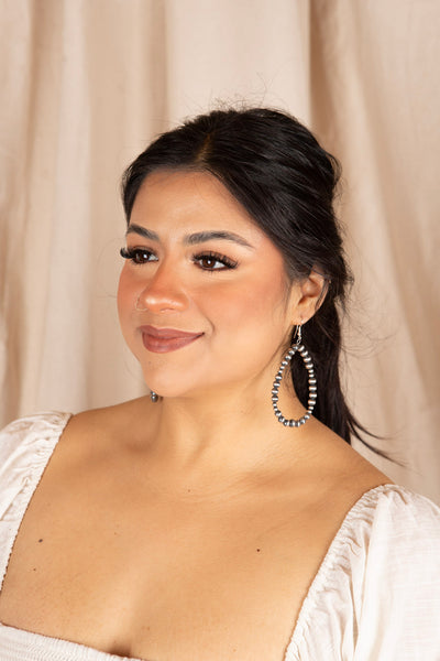 Navajo Pearl Bead Earrings