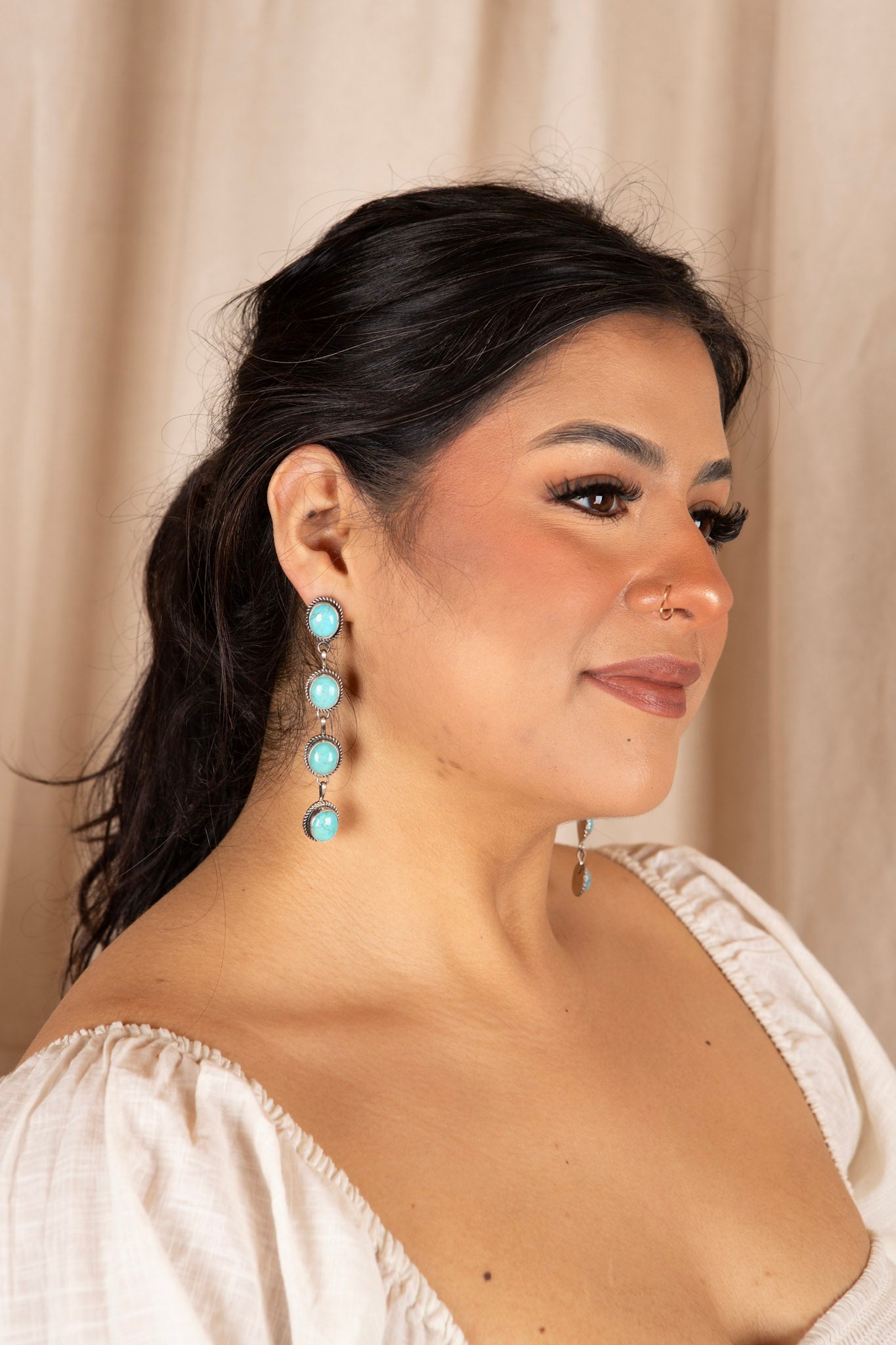 Kingman 4 & 5 Stone Drop Earrings