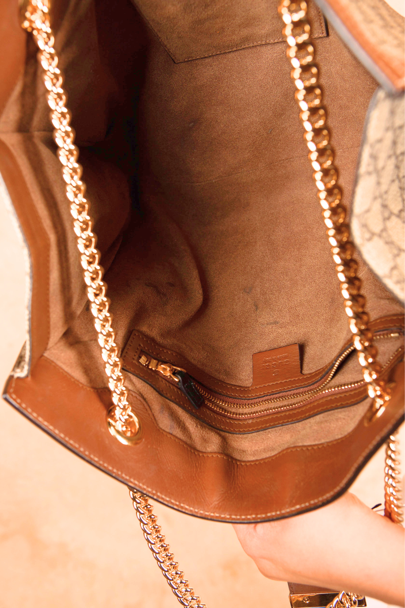 Chocolate Gucci Padlock Shoulder Bag