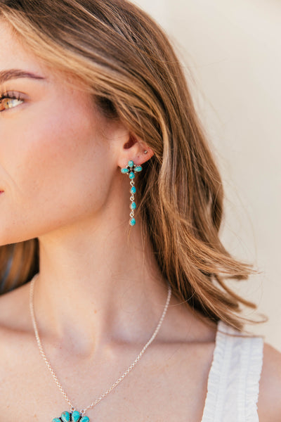 Kingsman Turquoise Vine Drop Earrings