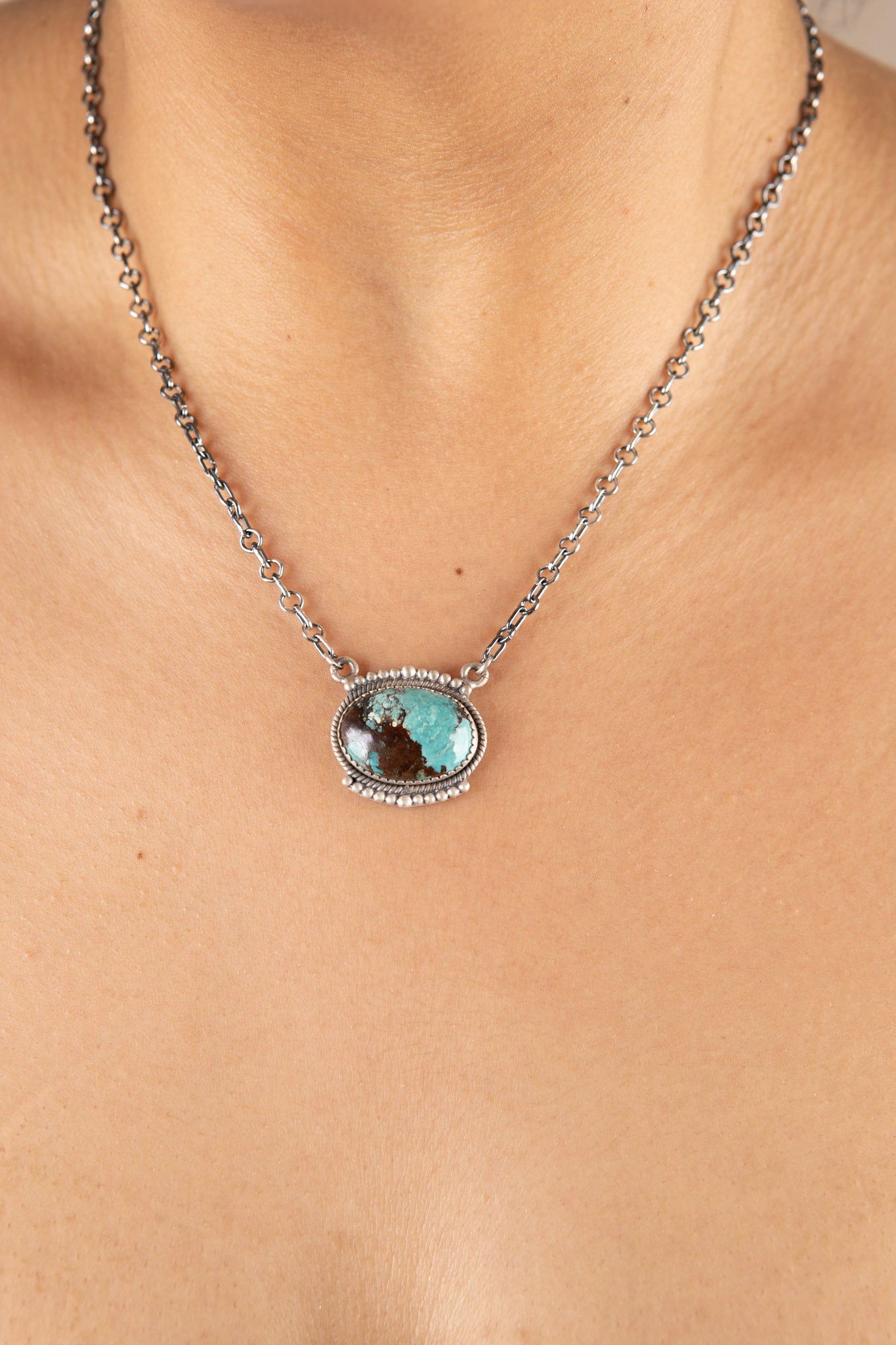 Red River Turquoise Oval Necklace