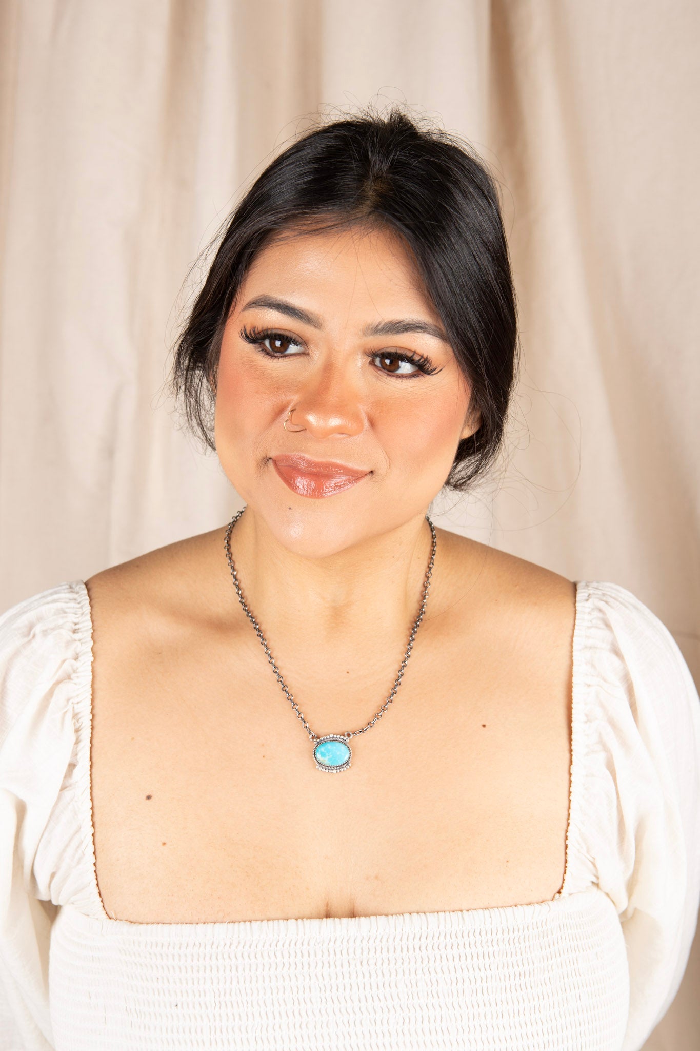 Red River Turquoise Oval Necklace