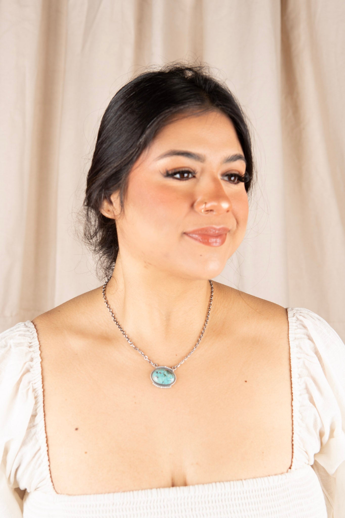 Red River Turquoise Oval Necklace