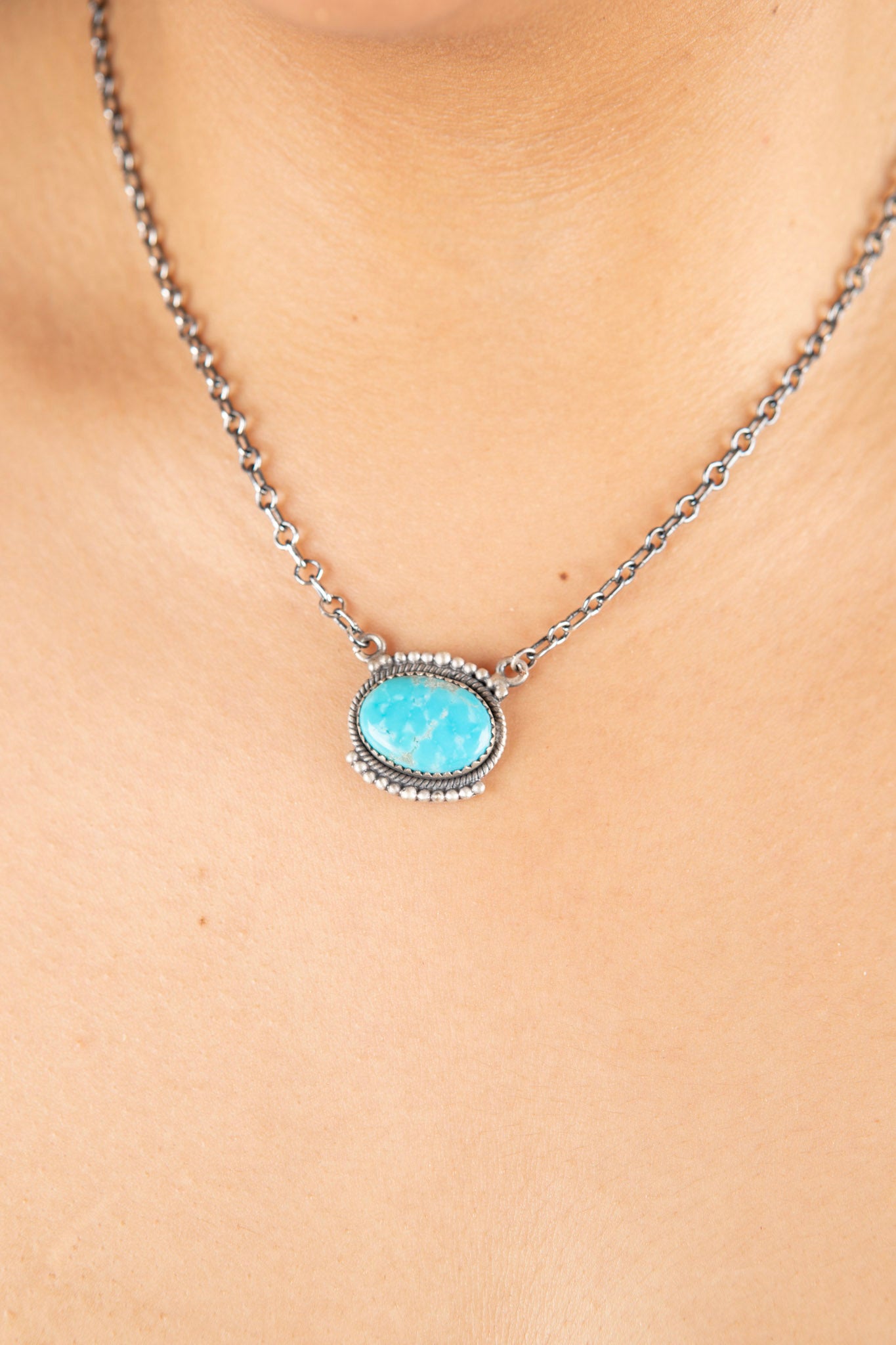 Red River Turquoise Oval Necklace