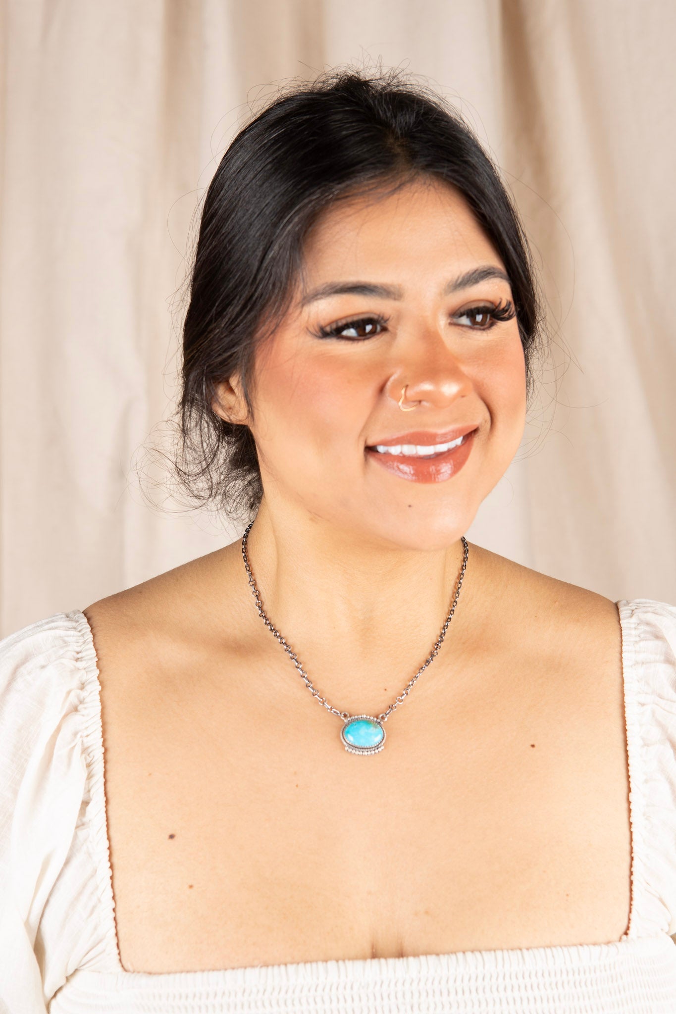 Red River Turquoise Oval Necklace