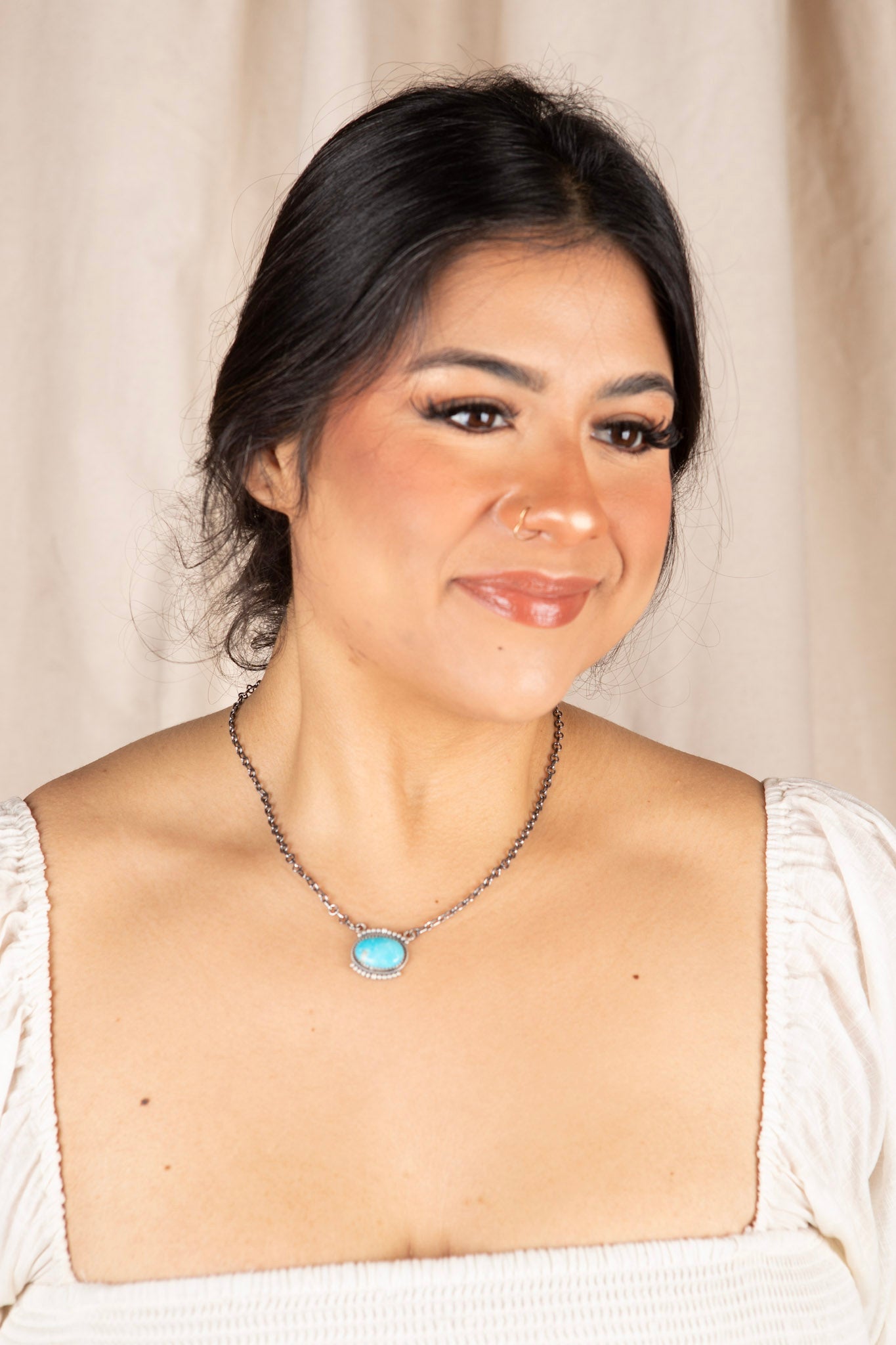 Red River Turquoise Oval Necklace