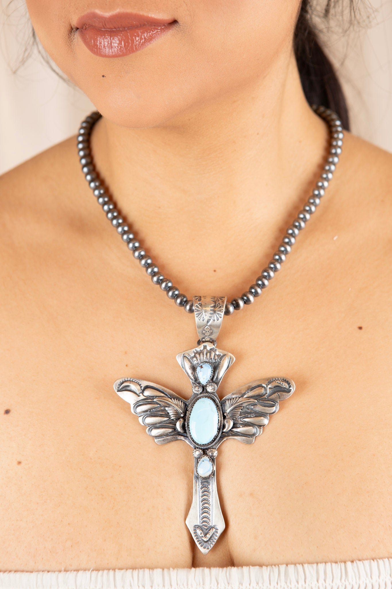 Sterling Silver Sky-Water Dancer Necklace
