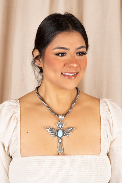 Sterling Silver Sky-Water Dancer Necklace