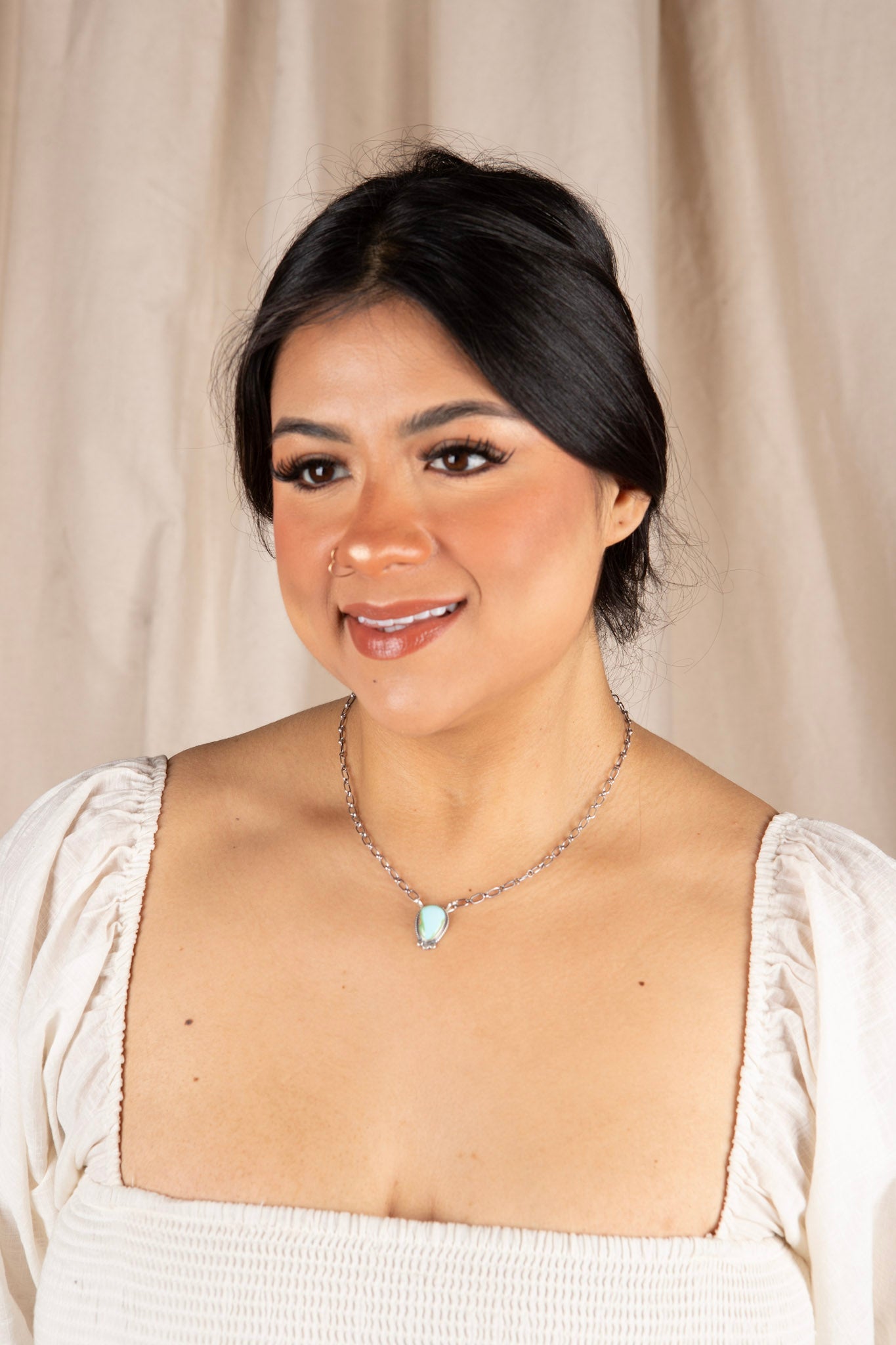 Navajo Mesa Sky Sterling Silver Necklace