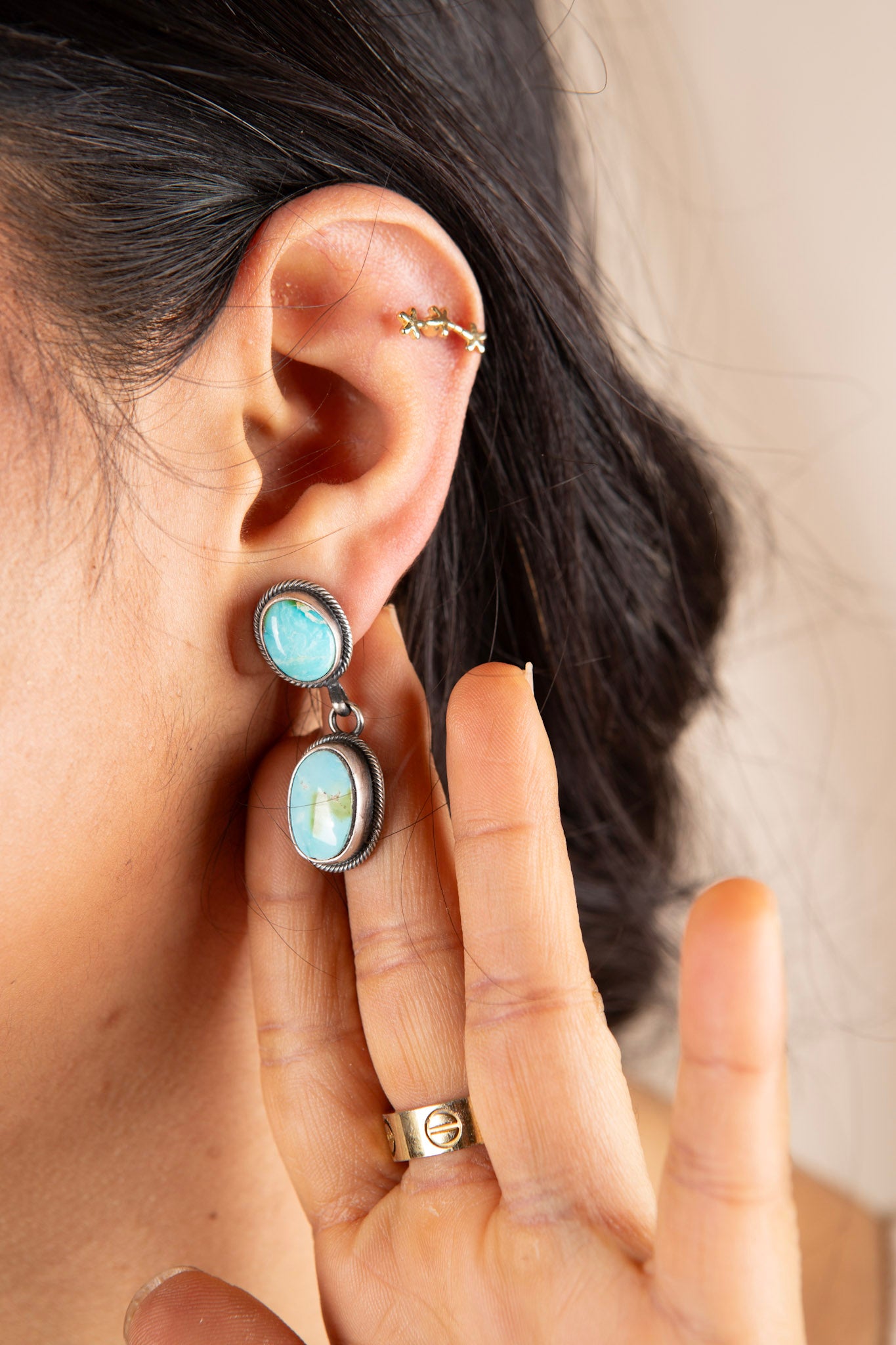 Sterling Silver Skyfall Lariat Necklace and Earring Set