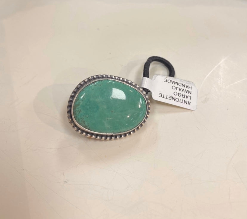 Navajo Handmade Turquoise Royston Stone Hair Ties