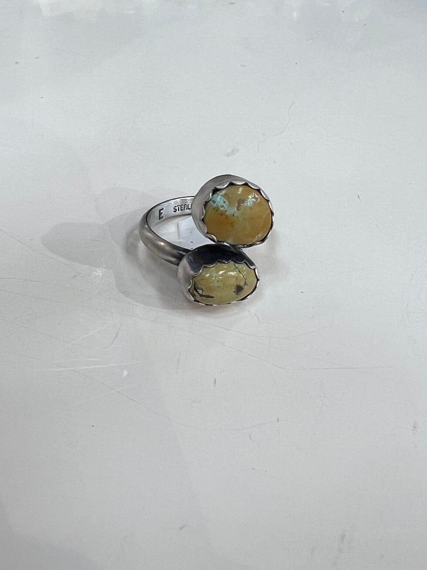 Navajo Handmade Mixed Turquoise Adjustable Ring