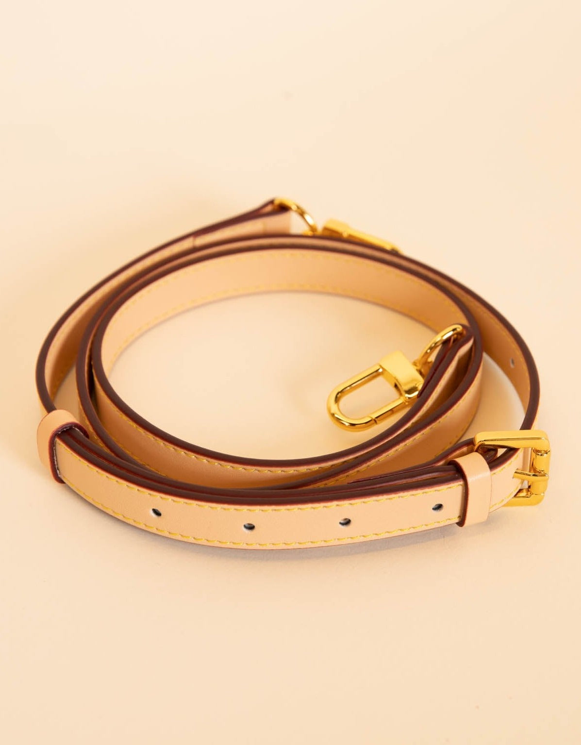 Vachetta Leather Adjustable Crossbody Strap for Louis Vuitton