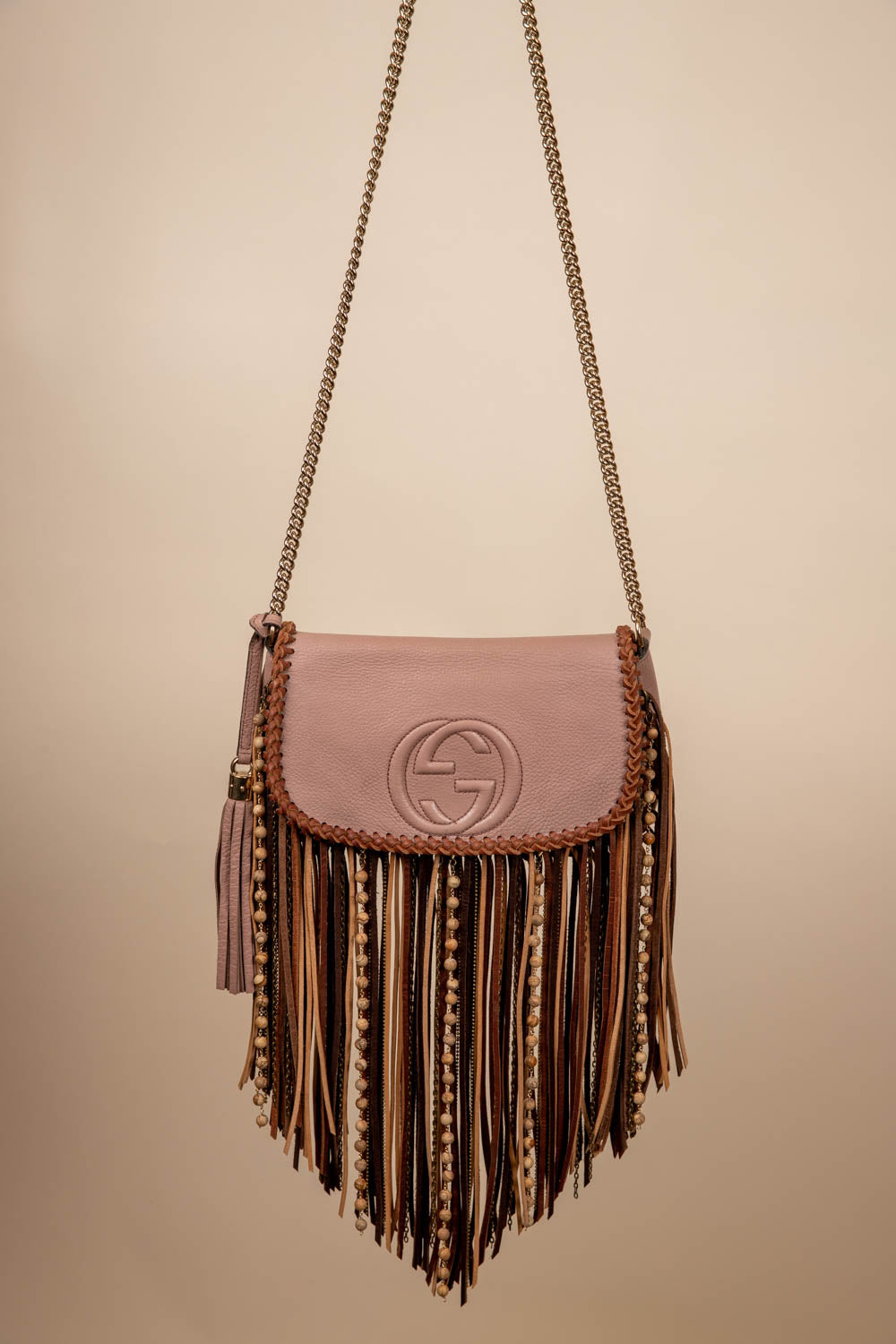 Blush Gucci Soho Crossbody- Dirty Blonde