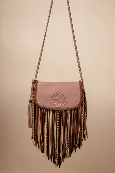 Blush Gucci Soho Crossbody- Dirty Blonde