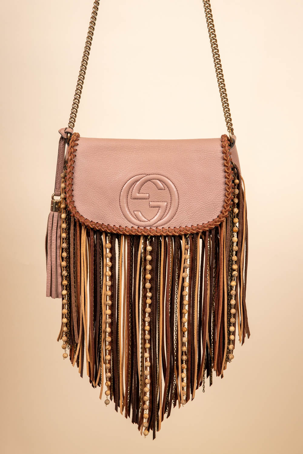 Blush Gucci Soho Crossbody- Dirty Blonde