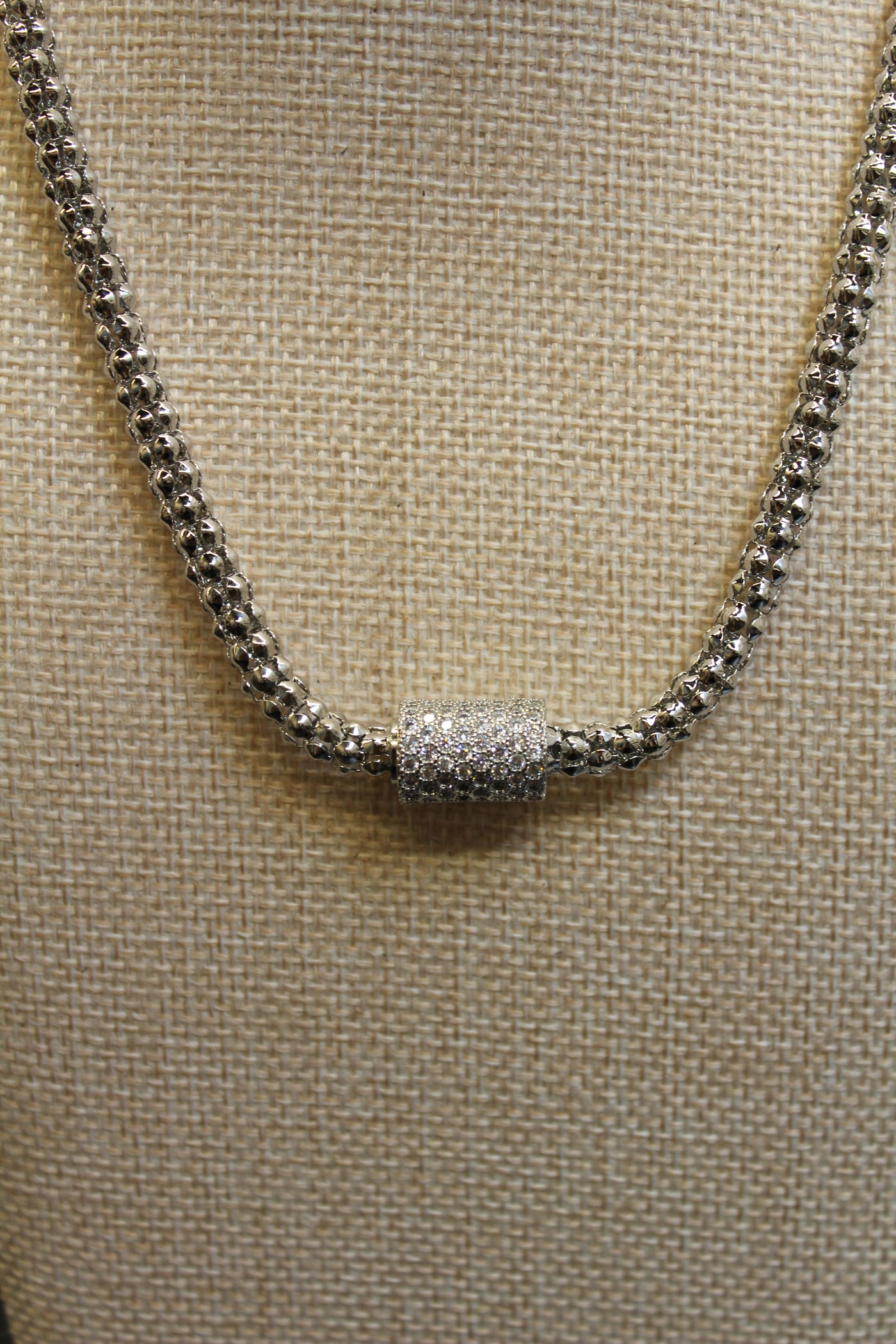 Silver Eclipse Necklace