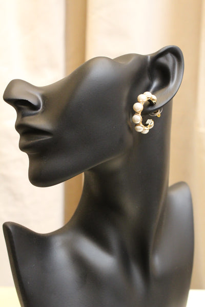 Capri Pearl Hoops
