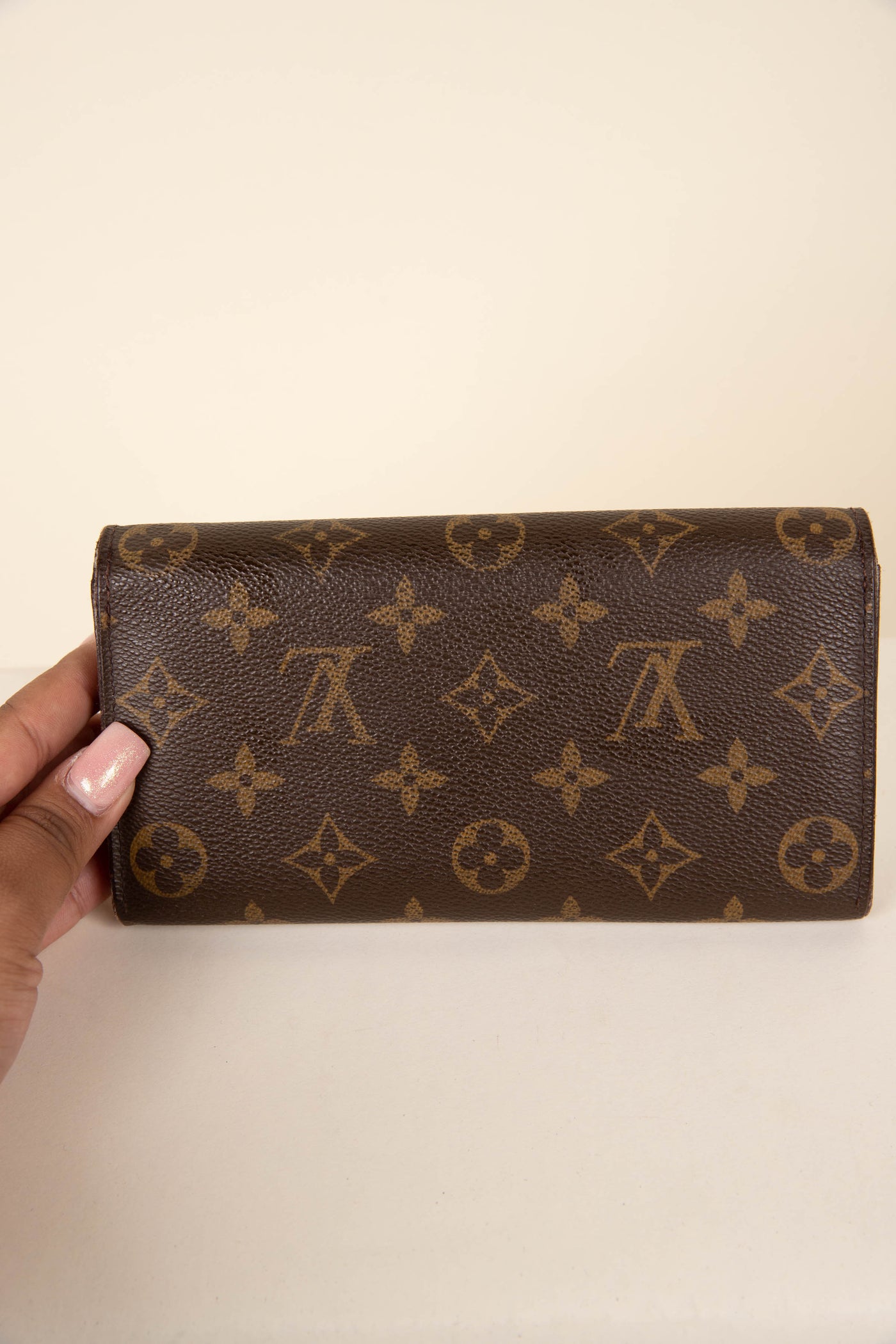 Louis Vuitton Monogram Browns Portefeuille Sarah Long Wallet