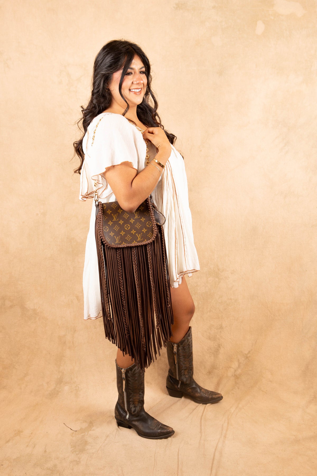 Journey Chocolate Long Fringe