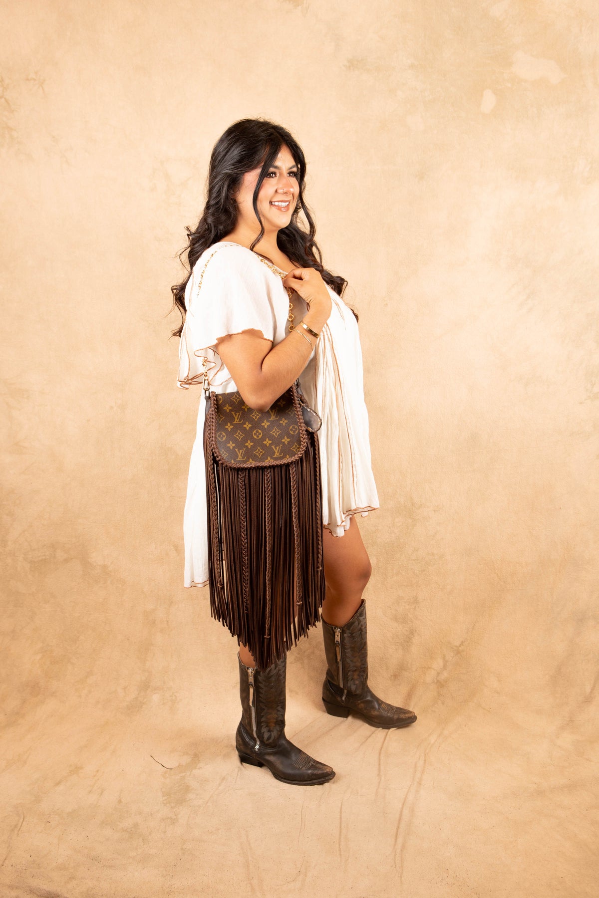 Journey Chocolate Long Fringe