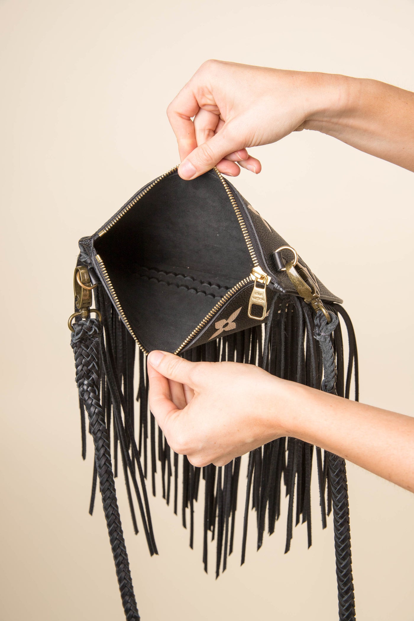 Louis Vuitton Cream and Black Empreinte